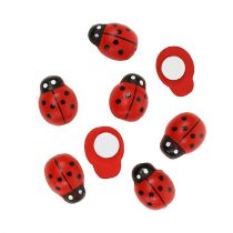 Produkt Biedronki dekoracyjne do klejenia 1cm czerwone 360 szt