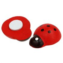 Produkt Biedronki dekoracyjne do klejenia 2,5cm czerwone 72 szt