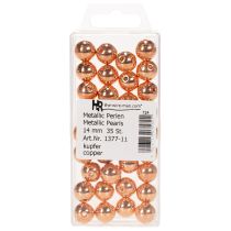 Produkt Koraliki ozdobne miedziane metaliczne 14mm 35 szt