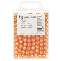 Produkt Koraliki ozdobne pomarańczowe, 8mm, 250 szt.