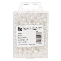 Produkt Koraliki ozdobne białe, Ø8mm, 250 sztuk