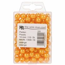 Produkt Koraliki dekoracyjne Ø10mm pomarańczowe 115 szt