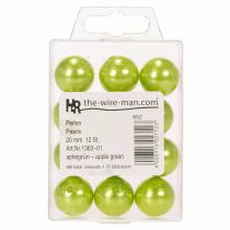 Produkt Koraliki ozdobne Ø2cm zielone jabłko 12 szt