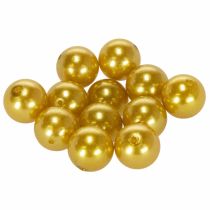 Produkt Koraliki ozdobne Ø2cm złote 12 szt
