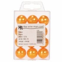 Produkt Koraliki ozdobne Ø2cm pomarańczowe 12 szt