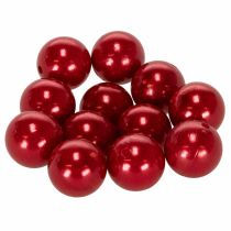 Produkt Koraliki ozdobne Ø2cm czerwone 12 szt