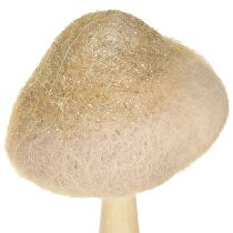 Produkt Dekoracyjne drewno grzybowe, filc z brokatem, dekoracja stołu Adwent H11cm 4 szt.