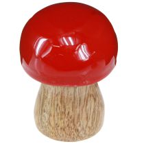 Produkt Grzyby ozdobne drewniane lakierowane czerwone pieczarki H5cm Ø4cm 6 szt.