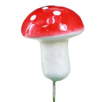 Produkt Grzyby dekoracyjne do przyklejenia muchomorów na drucie Ø2,5cm 36 szt