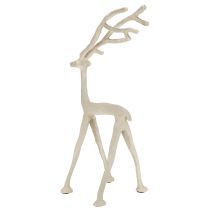 Produkt Dekoracyjna figurka renifera z metalu, jeleń, szara glina, optyka, wys. 35 cm