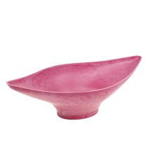Miska dekoracyjna różowa 34cm x 17,5cm H10cm, 1szt.