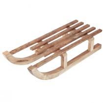 Produkt Dekoracyjna drewniana sanie naturalna dekoracja stołu zimowe drewno mango 60×23×15cm