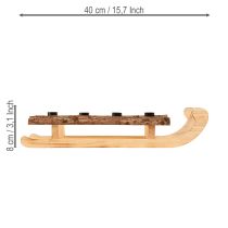 Produkt Dekoracyjna kora saneczkowa 4 świeczniki 40×12,5cm