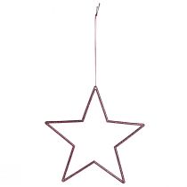 Produkt Dekoracyjna ozdoba świąteczna w kształcie gwiazdy z jagodami, wisząca, brokatowa, Ø18 cm, zestaw 8 elementów