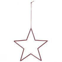 Produkt Dekoracyjne gwiazdki świąteczne, brokatowe czerwone, 18 cm, 8 sztuk - ozdoby choinkowe i dekoracje okienne