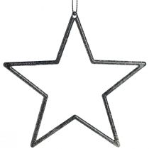 Produkt Gwiazdy dekoracyjne do zawieszania dekoracji choinkowych czarne Ø12cm 12 sztuk
