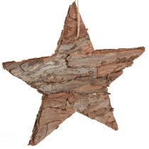Produkt Gwiazdki dekoracyjne do zawieszania gwiazdy sosnowe sosnowe naturalne 15cm 4 szt