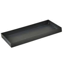 Produkt Taca dekoracyjna metalowa czarno-szara myta 30×15cm