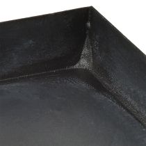 Produkt Taca dekoracyjna metalowa czarno-szara myta 30×15cm