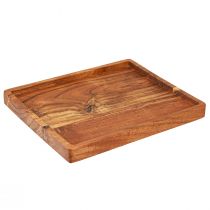 Produkt Dekoracyjna taca do serwowania drewna akacjowego olejowanego 30x25cm