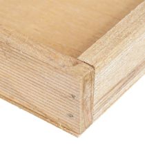 Produkt Taca dekoracyjna podłużna taca drewniana naturalna 42×14×3cm 3szt