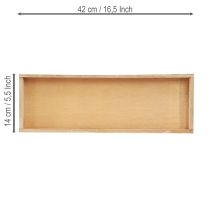 Produkt Taca dekoracyjna podłużna taca drewniana naturalna 42×14×3cm 3szt