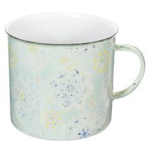 Produkt Kubek dekoracyjny, doniczka, mandala, emaliowany, Ø13cm, wys.12cm