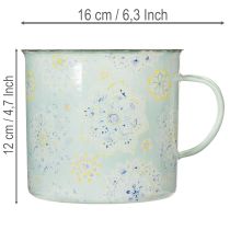 Produkt Kubek dekoracyjny, doniczka, mandala, emaliowany, Ø13cm, wys.12cm