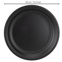 Produkt Talerz dekoracyjny metalowa miska talerz dekoracyjny antracyt Ø26cm 2szt