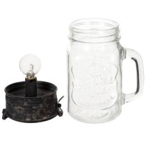Produkt Dekoracyjna szklanka do picia z lampką LED Ø8cm H16cm