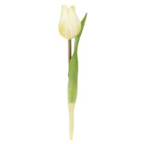 Produkt Tulipany dekoracyjne sztuczne kwiaty biało-kremowe 20cm 6 szt