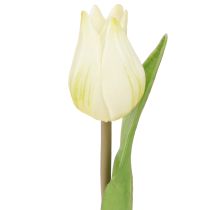 Produkt Tulipany dekoracyjne sztuczne kwiaty biało-kremowe 20cm 6 szt