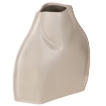 Produkt Wazon dekoracyjny ceramiczny szary nowoczesny ceramiczny wystrój 22×9×22,5 cm