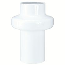 Produkt Wazon dekoracyjny Wazon metalowy Dekoracja Kremowo-biały Ø16,5cm H23,5cm
