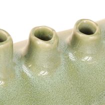 Produkt Wazon dekoracyjny Łódka Wazon ceramiczny Jasnozielony 23×8,5×11cm