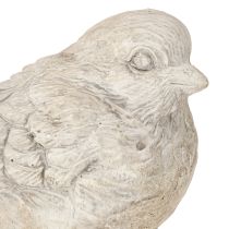 Produkt Dekoracyjna figurka ptaka wróbel odlewany kamień bielony wys. 12,5 cm