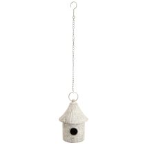 Produkt Dekoracyjna metalowa budka dla ptaków wisząca ozdoba w stylu antycznym Ø15cm H21cm