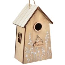 Produkt Dekoracja do zawieszenia domku dla ptaków biała naturalna 14,5cm 2 szt