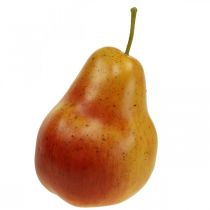 Dekoracja gruszka żółto-czerwona, dekoracja owocowa, smoczek spożywczy 12,5 cm