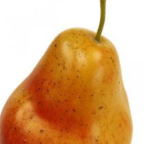 Dekoracja gruszka żółto-czerwona, dekoracja owocowa, smoczek spożywczy 12,5 cm