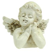 Aniołek dekoracyjny modlący się krem 9cm 8szt.