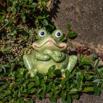 Para ceramiczna żaba, para ceramiczna żaba, dekoracja letnia 14cm 2szt