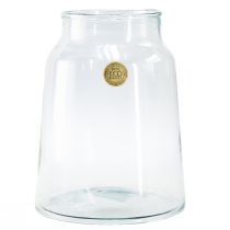 Dekoracyjny wazon szklany wazon retro przezroczysty Ø22,5 cm W29 cm