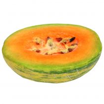 Deco Honeydew Melon połówki Pomarańczowy, Zielony 13cm