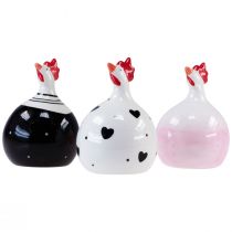 Produkt Dekoracyjne kurczaki Dekoracja wielkanocna figurki kogut 11,5cm 3szt
