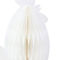 Produkt Papier Dekoracyjny Kurczak Kogut Plaster Miodu Biały Pomarańczowy 7,5×4,5×8cm 6szt