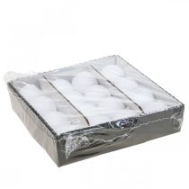 Produkt Białe świece kuliste, wysokiej jakości dekoracja stołu, nastrojowe oświetlenie na wesela, adwent, Ø60mm, zestaw 16 sztuk