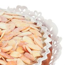 Produkt Dekoracyjne ciasto migdałowe do witryn sklepowych i piekarni, łudząco realistyczne, sztuczne ciasto, 19 cm