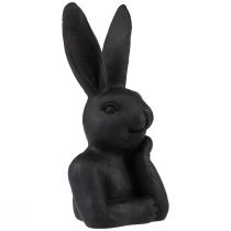 Produkt Dekoracyjny zajączek wielkanocny Czarny zajączek popiersie Dekoracja wielkanocna 22,5cm