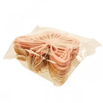 Produkt Dekoracyjny wieszak na motyle Pomarańczowy/Różowy/Żółty 12cm 12 szt.